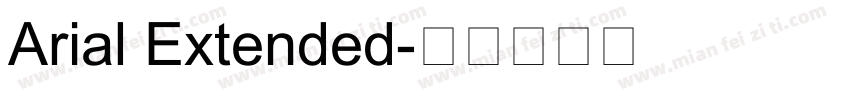 Arial Extended字体转换